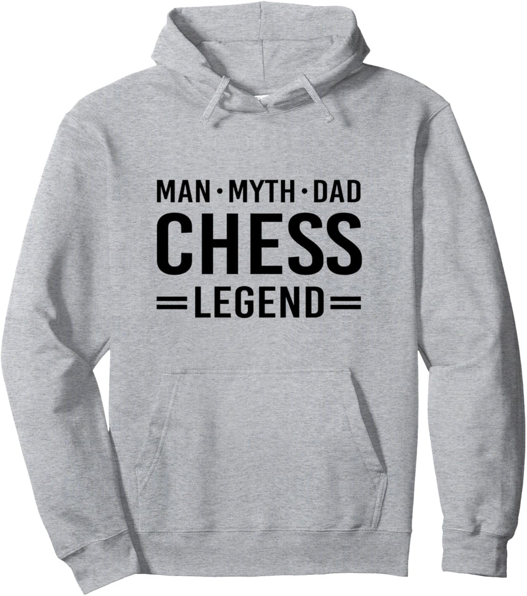 Man Myth Legend Dad Chess Pullover Hoodie