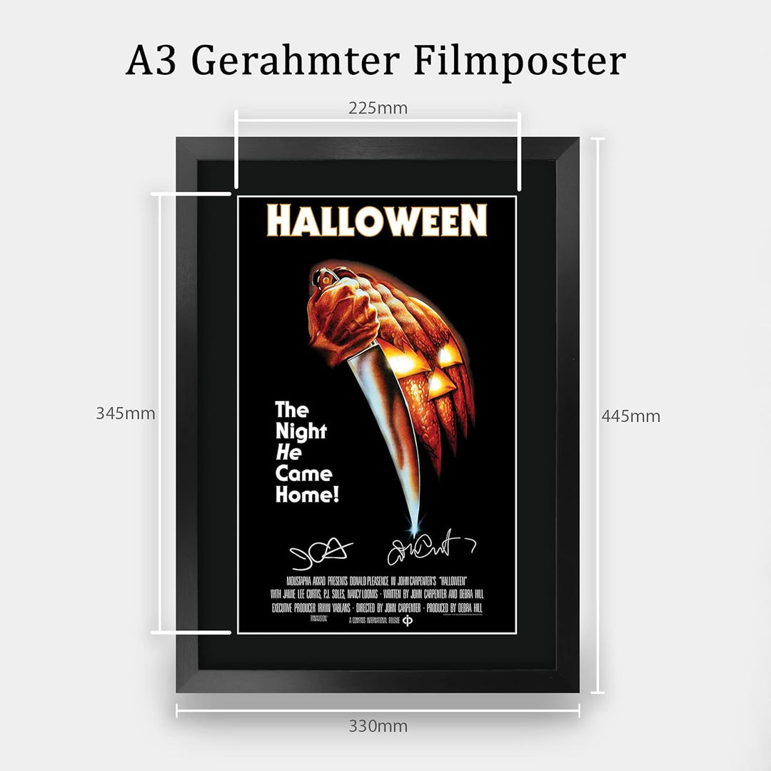 HWC Trading Halloween A3 Gerahmte Signiert Gedruckt Autogramme Bild Druck-Fotoanzeige Geschenk Für J