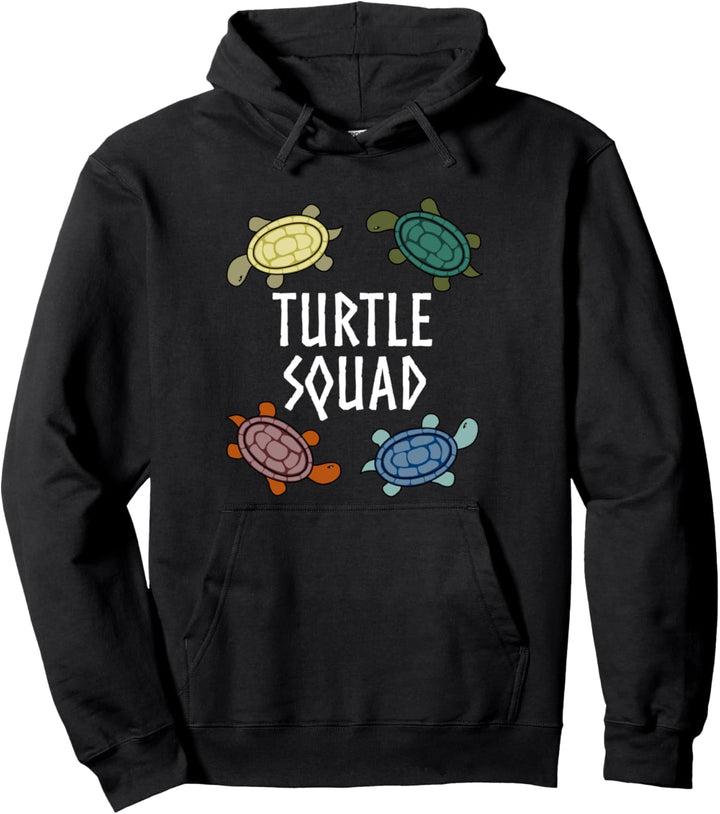 Schildkröten Squad Vielfalt Haustier Team Pullover Hoodie