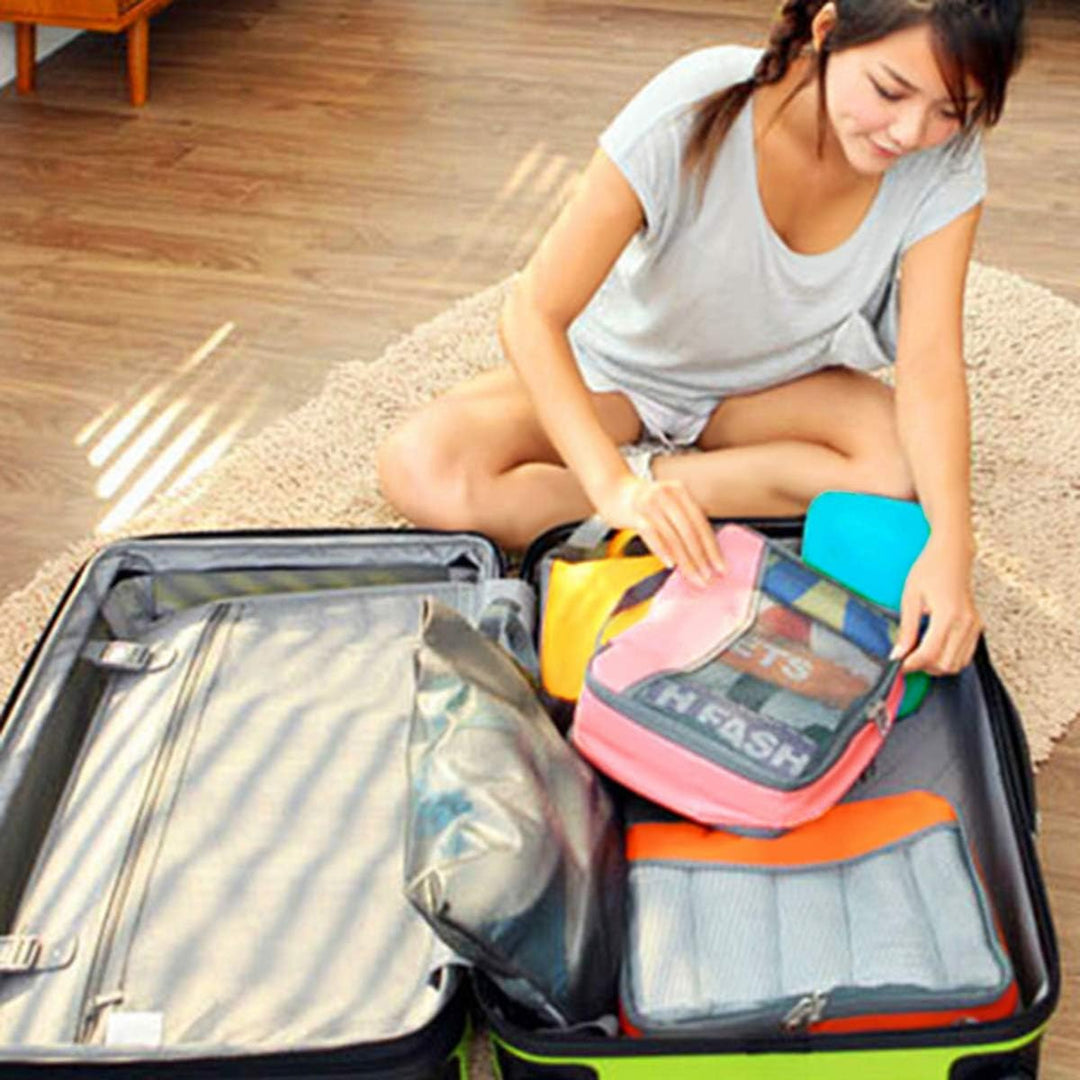 OW-Travel Koffer Organizer Set (4 Stück) Einfach zu Organisierende Packtaschen für Koffer. Packwürfe