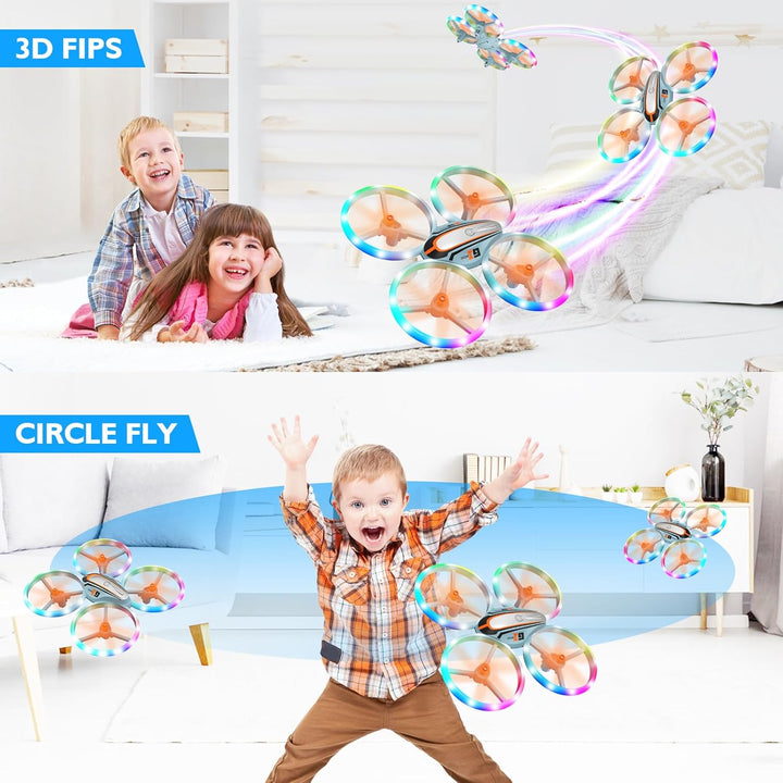 i9 Drohne für Kinder, RC Quadrocopter mit Kopflos Modus, Höhenhaltung und 3D Flip, Spielzeug und Ges