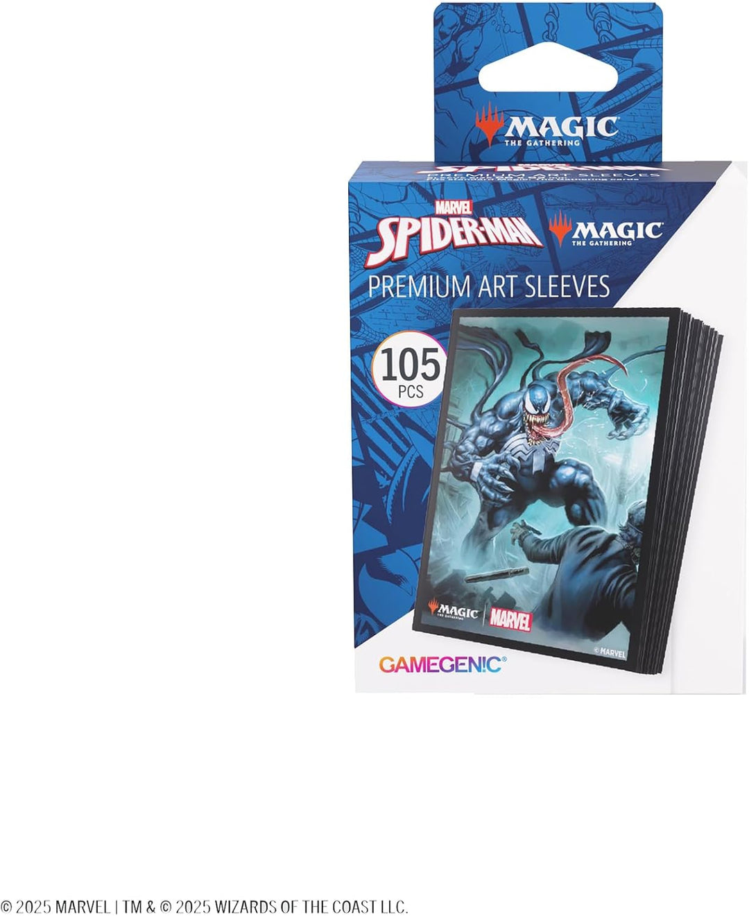 Gamegenic, Magic: The Gathering – Marvel's Spider-Man Premium Art Sleeves – Venom, 105 Sleeves pro P