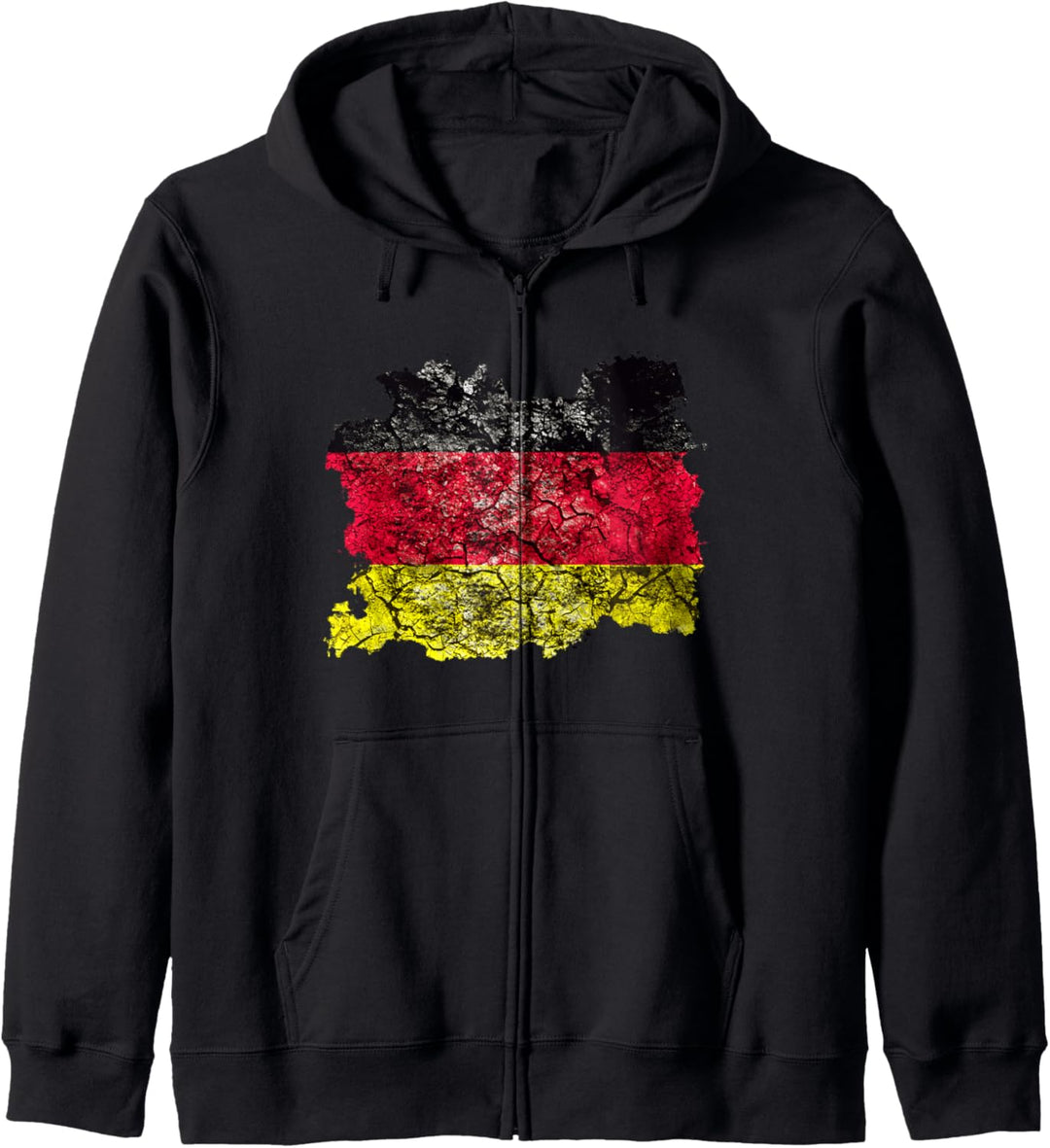 Deutschland Vintage Flagge Kapuzenjacke