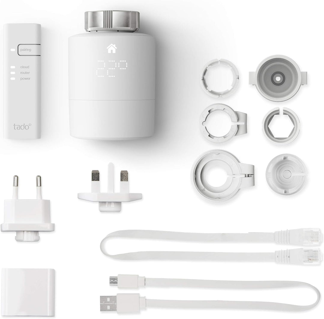 tado° smartes Heizkörperthermostat - Wifi Starter Kit V3+, inkl. 1x Thermostat für Heizung - digital