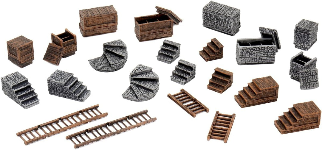 WizKids WZK16504 Zubehör WarLock Fliesen: Treppen und Leitern, WarLock Fliesen: Treppen und Leitern