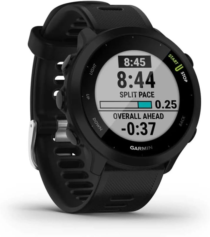 Garmin Forerunner 55 – GPS-Laufuhr mit 1,04“ Always-On-Farbdisplay, täglichen Trainingsempfehlungen,