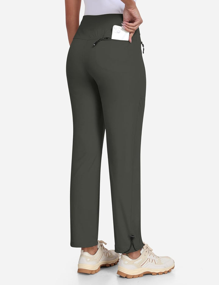 MoFiz Wanderhose Damen Leichte Cargohose Atmungsaktiv Trekkinghose Workout Wasserdicht Winddicht Cas