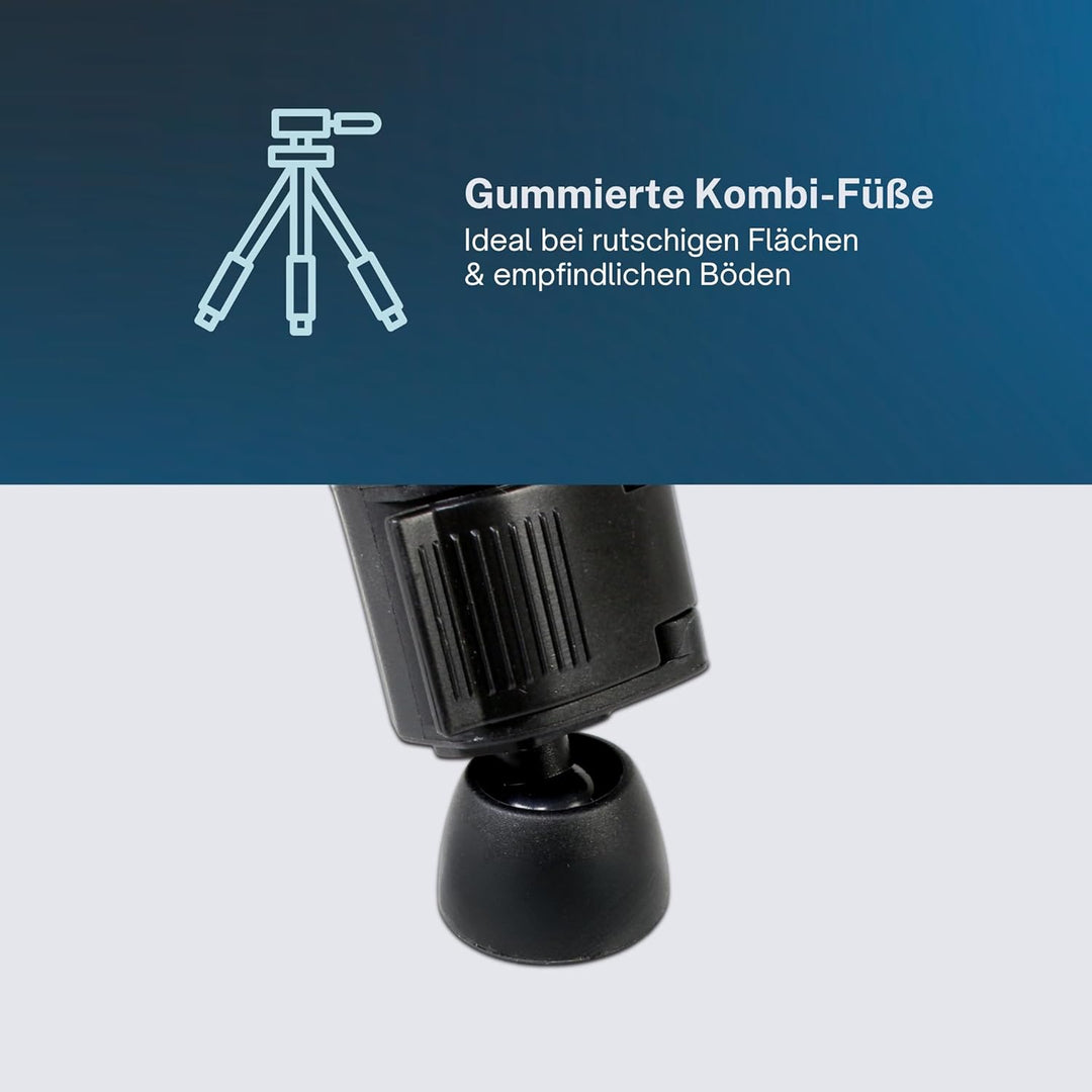 Kurbelstativ 173 cm – Stativ für Laser höhenverstellbar, Laserstativ für Kreuzlinienlaser oder leich