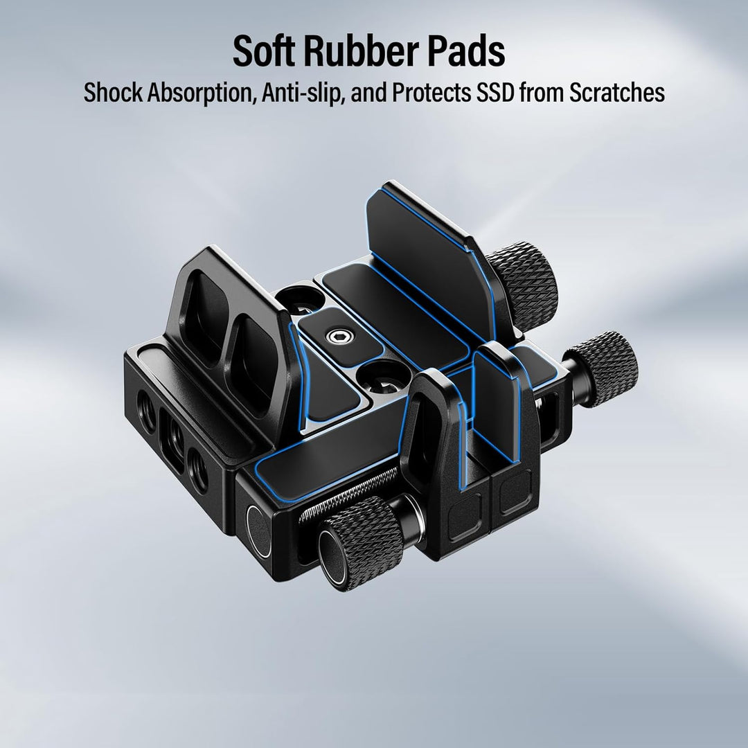 SIRUI Montagehalterung SSD Mount Bracket, Universeller SSD-Halter mit Kaltverschluss und USB-C-Kabel
