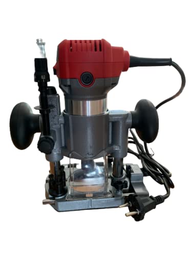 Oberfräse Kantenfräse Multifunktionsfräse HM701 710 Watt 10,000-30,000 U/min inkl. Spannzangen 6/8 m