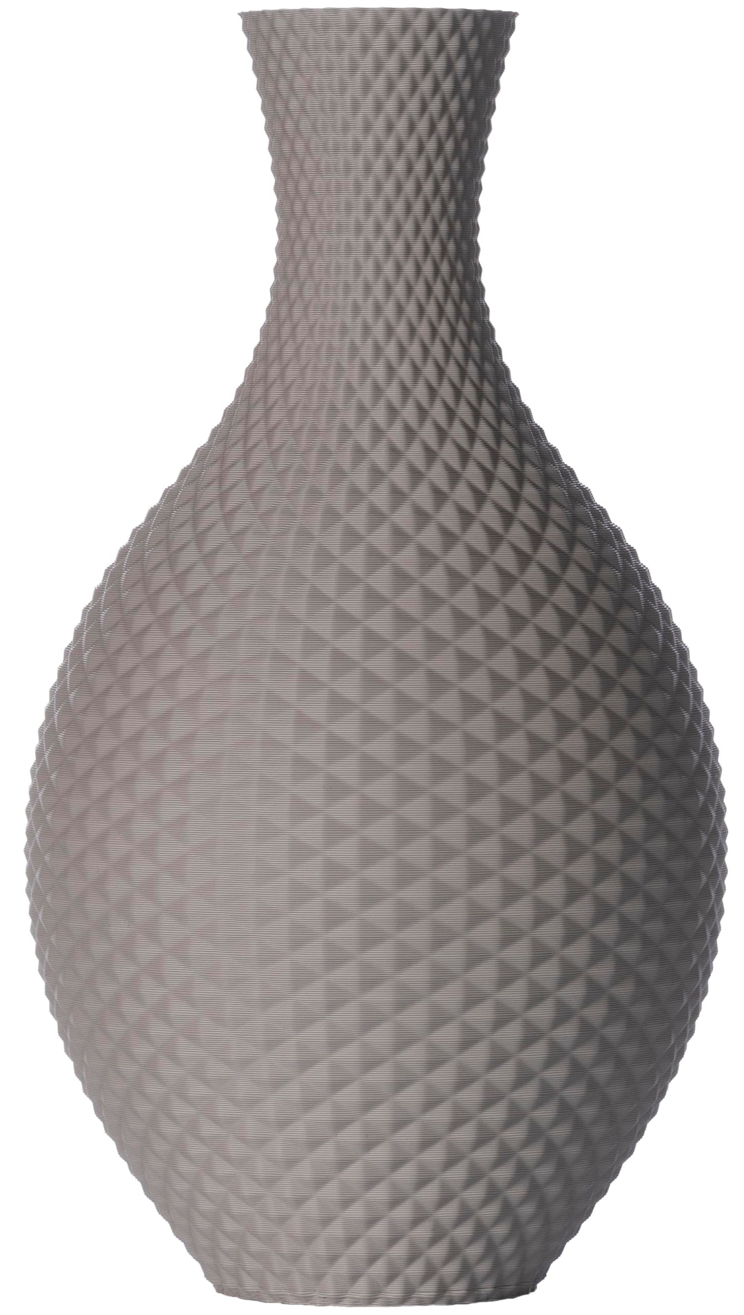 3D Vase Blumenvase/Dekovase Shiva 30 cm für Schnitt-/ Trockenblumen | nachhaltig | wasserdicht (Hell