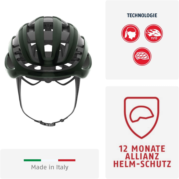 ABUS Rennradhelm AirBreaker - High-End Fahrradhelm für den professionellen Radsport - für Jugendlich