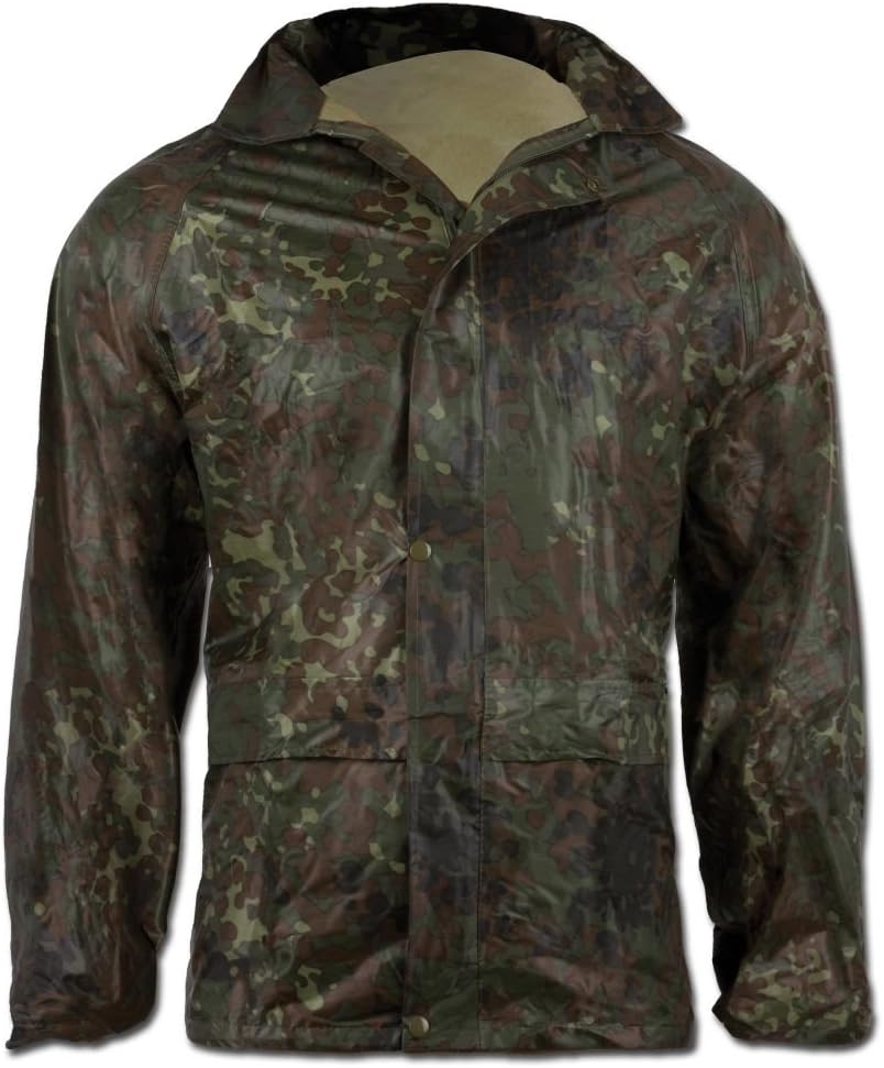 Mil-Tec Regenanzug Herren (2-teilig) • Wasserabweisender Regenanzug • Leichte Regenjacke mit Kapuze
