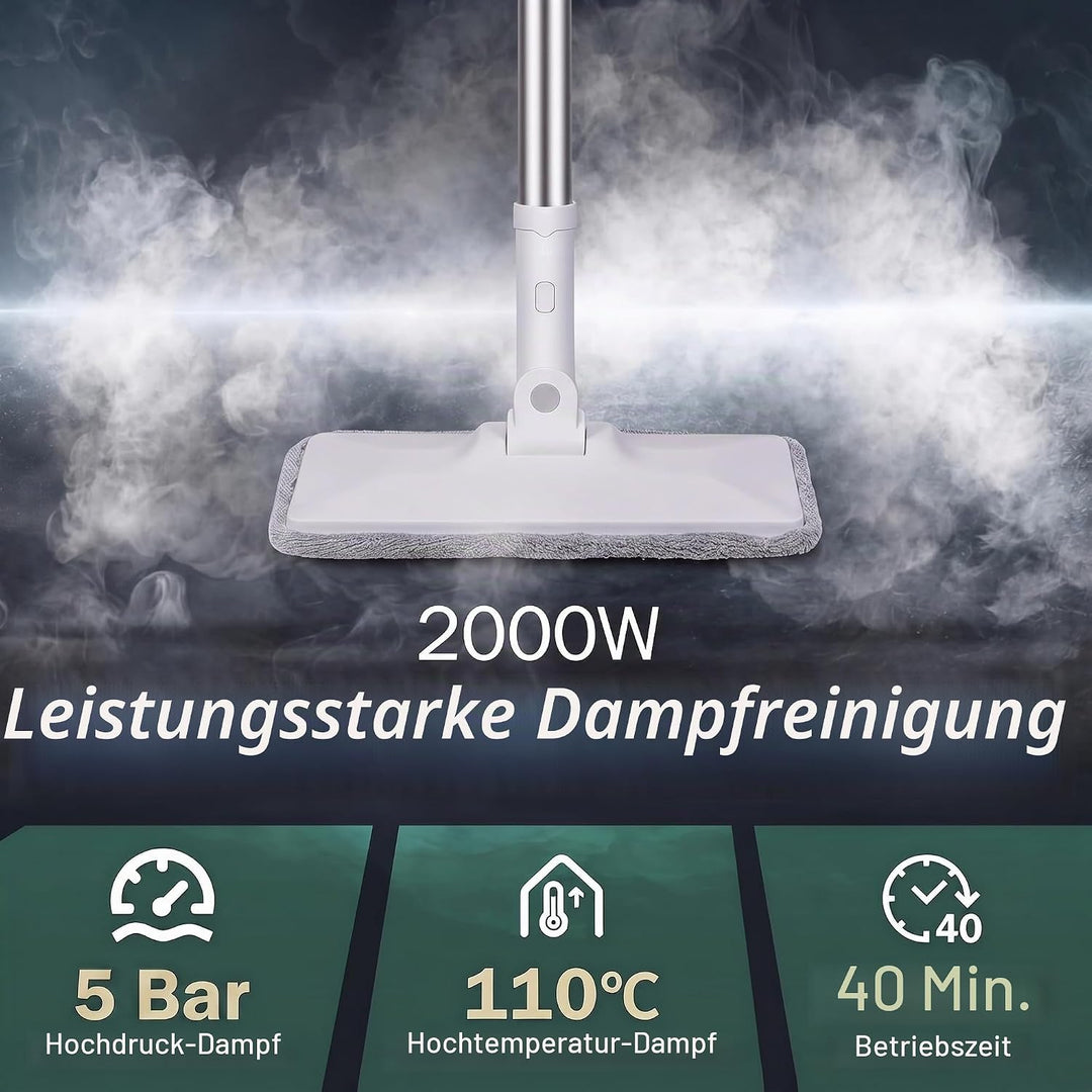 Dampfreiniger Boden Steam Cleaner 5 Bar 2000w Dampfreiniger FüR Alles Auto Hochdruck Dampfente Steam