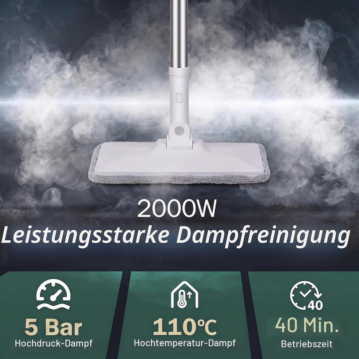 Dampfreiniger Boden Steam Cleaner 5 Bar 2000w Dampfreiniger FüR Alles Auto Hochdruck Dampfente Steam