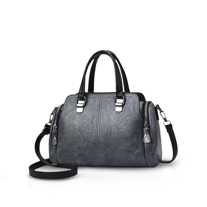 NICOLE&amp;DORIS Damen Mode Taschen mit hohem Tragegriff Retro Handtaschen Schultertasche Umhängetasche