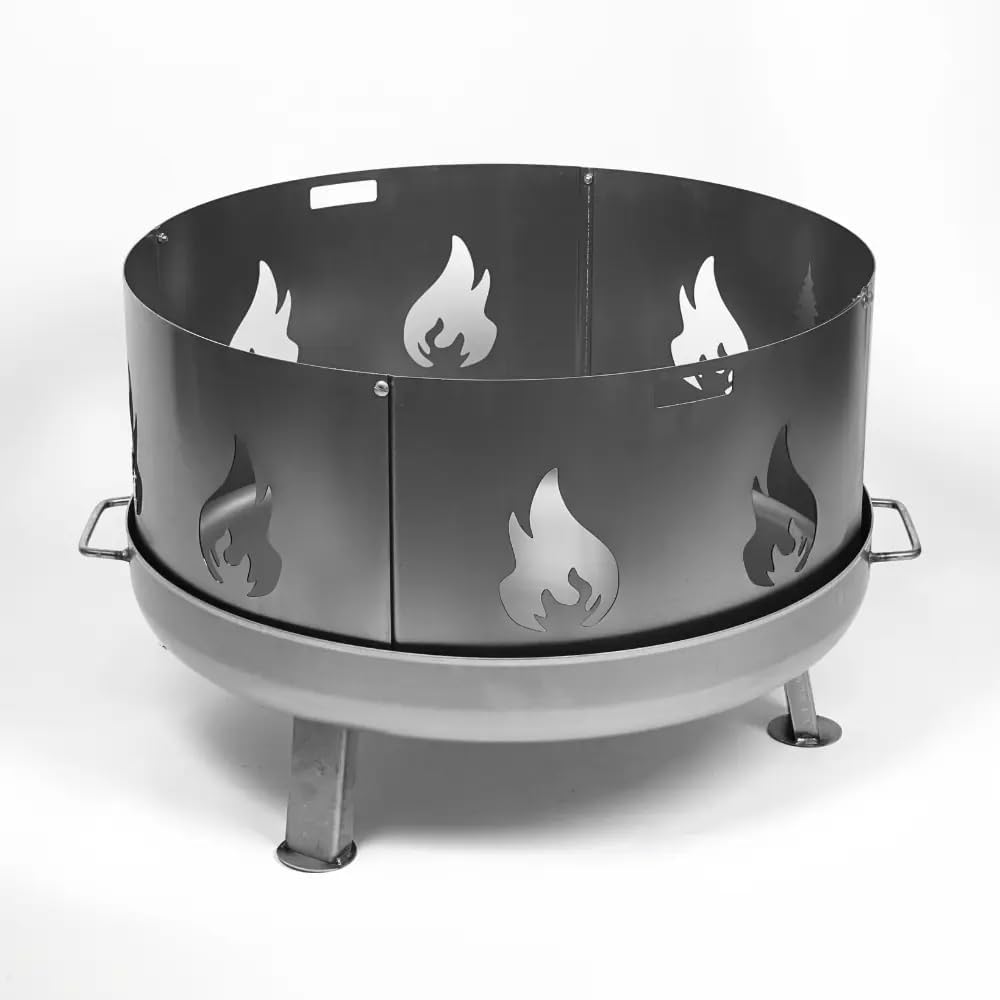 Czaja® Feuerschale Bonn 80 cm mit Funkenschutz Flamme | Feuerschalen mit Funkengitter für den Garten