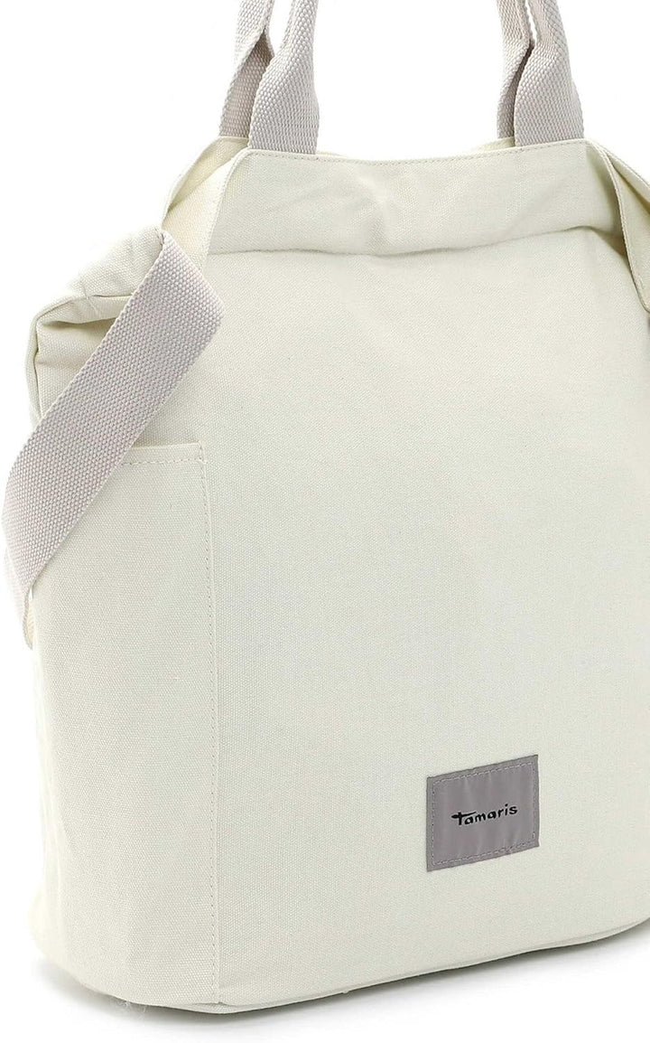 Tamaris Shopper zweifarbige grosse Handtasche Gudrun 31690 Weiss, Weiss
