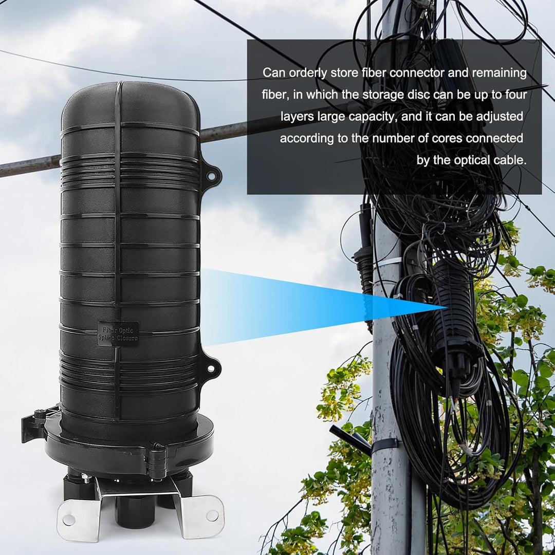 LWL-Spleissgehäuse, LWL-Spleissgehäuse IP68 Wasserdichte vertikale Kappe LWL-Anschlussbox(96 Core)