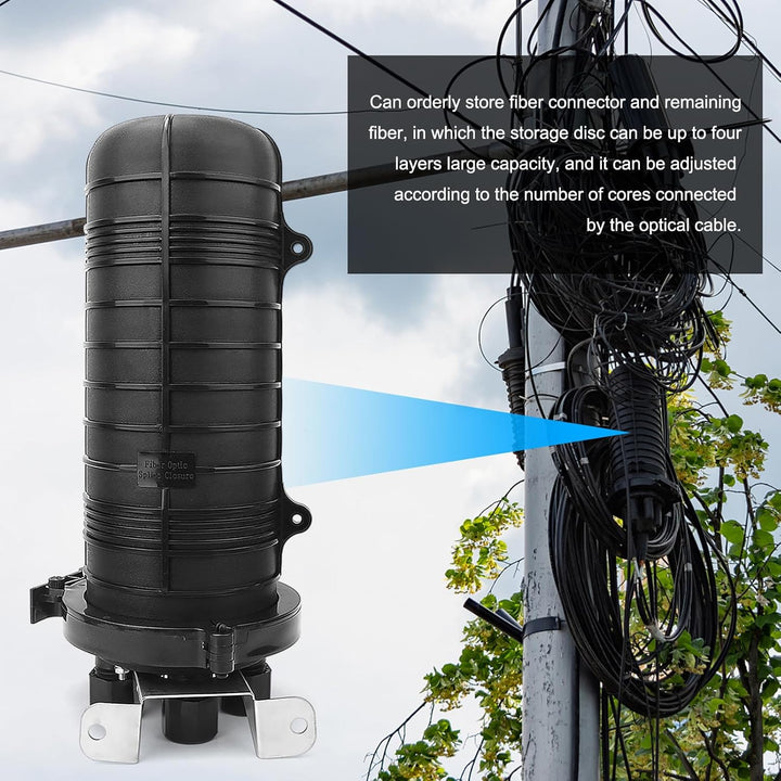 LWL-Spleissgehäuse, LWL-Spleissgehäuse IP68 Wasserdichte vertikale Kappe LWL-Anschlussbox(96 Core)