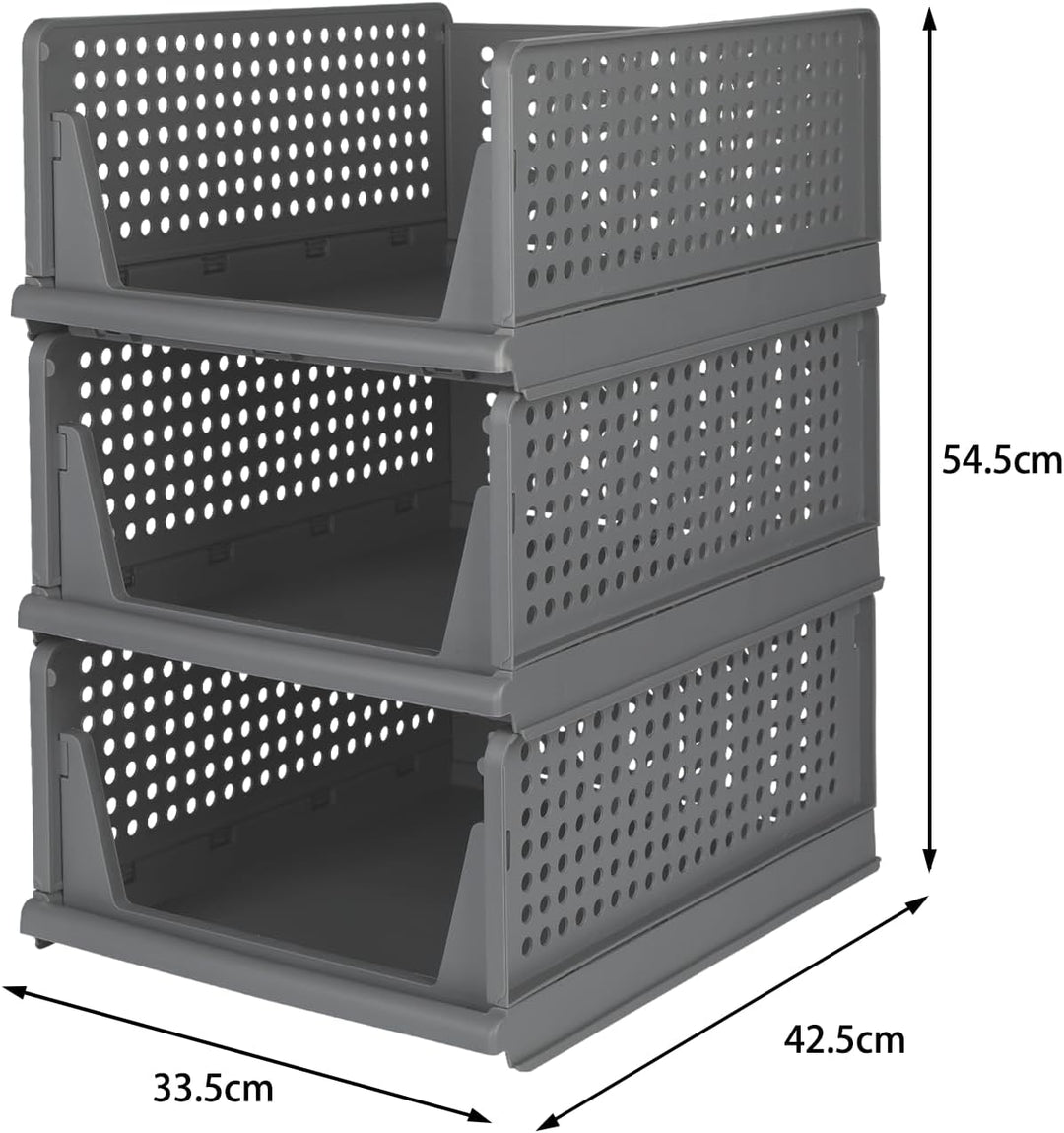 Kleiderschrank Organizer Stapelbares Ordnungssystem, Schrank Organizer mit Schublade, Kunststoff Auf