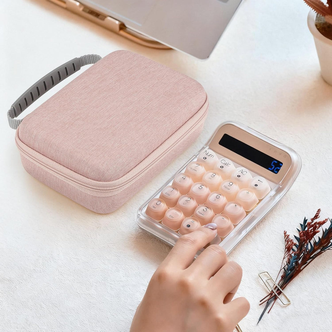 GEEKRIA Hartschalen-Reiseetui mit Ziffernblock, kompatibel mit LOFREE Foundation-Numpad/Lippenstift-