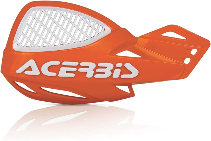 Acerbis 2072675321 Vented Uniko Handguards, Orange 2016/ White, Orange 2016/ White
