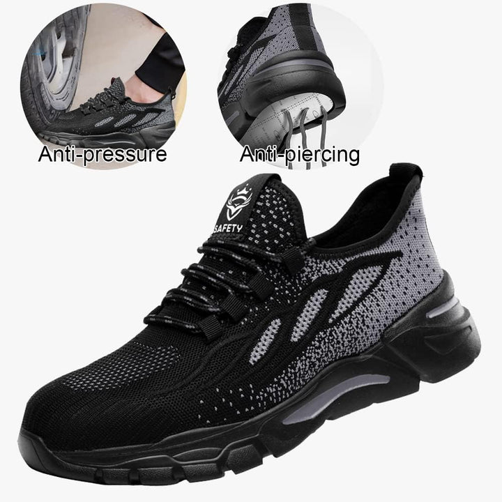 NuCamper Sicherheitsschuhe Arbeitsschuhe Herren Damen Stahlkappenschuhe Sneaker Leicht Atmungsaktive