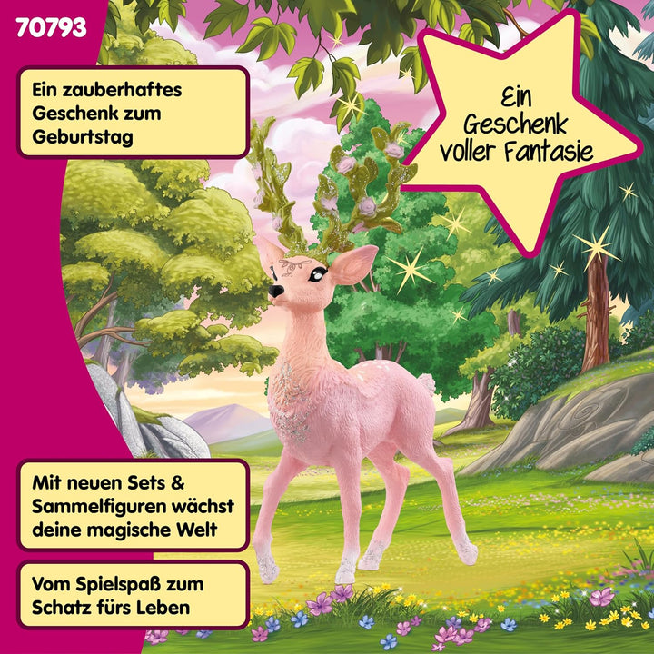 SCHLEICH BAYALA | Magischer Hirsch 70793 | detailgetreue Figur mit hübscher Gesichtszeichnung | Gesc