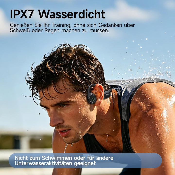 esonstyle Knochenschall Kopfhörer Bluetooth 6.0 - IPX7 wasserdichte | Bone Conduction Headphones mit