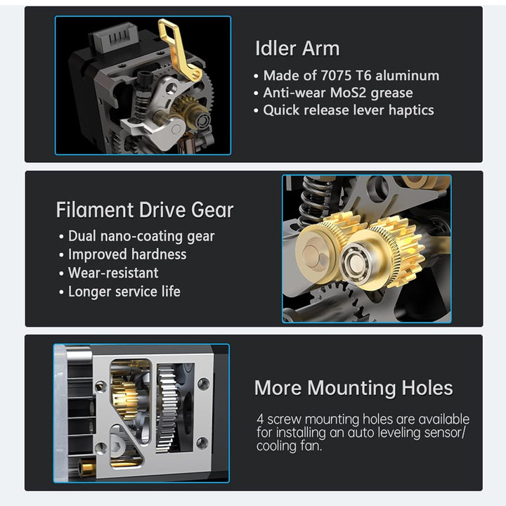 BIQU H2 V2S Lite Extruder Direct Drive Extruder High Flow Hotend Hochgeschwindigkeitsdruck für Ender