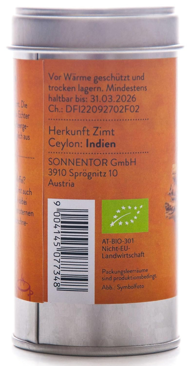 Sonnentor Bio Zimt Ceylon gemahlen (6 x 40 gr), 6 x 40 gr