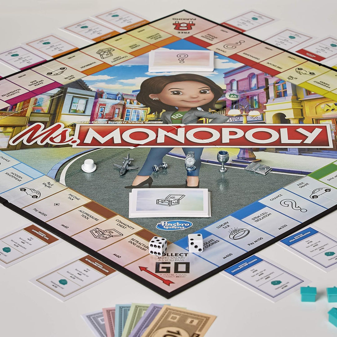 Monopoly Hasbro Ms, Multicolor, E8424103 Ms Monopoly, Ms Monopoly