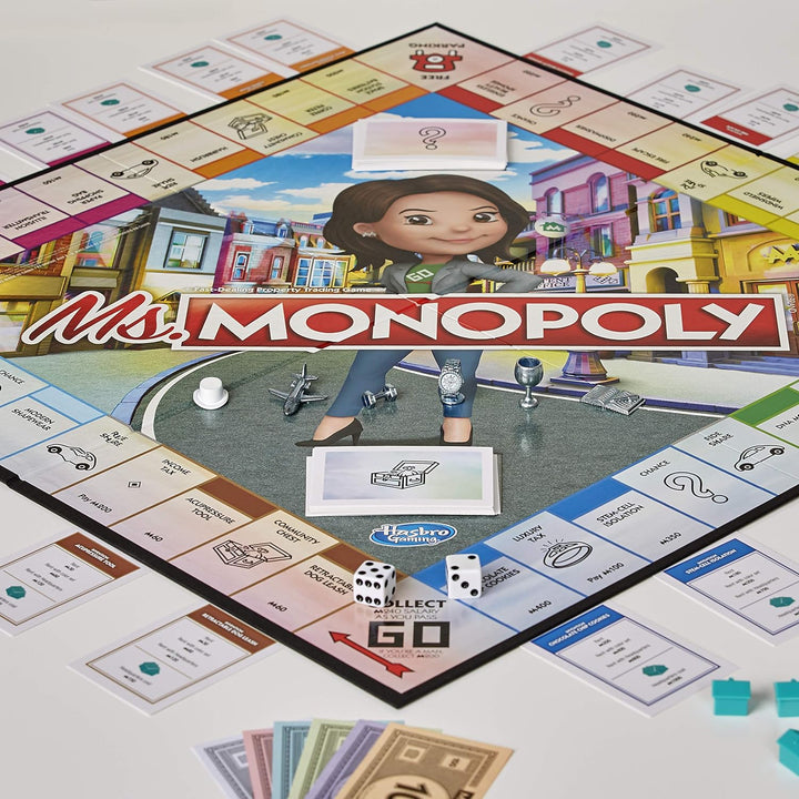 Monopoly Hasbro Ms, Multicolor, E8424103 Ms Monopoly, Ms Monopoly