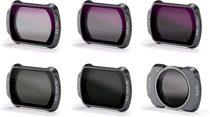 Tilta Pocket 3 Ultimate Filter Kit, 6er-Pack magnetische ND32/64/128, Black Mist 1/2, 1/4, Polarisat