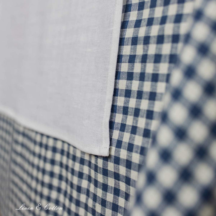 Linen &amp; Cotton Tischläufer Stoff Tischband Tischdeko Hygge 100% Leinen, Weiss Weiss (40 x 300 cm) La