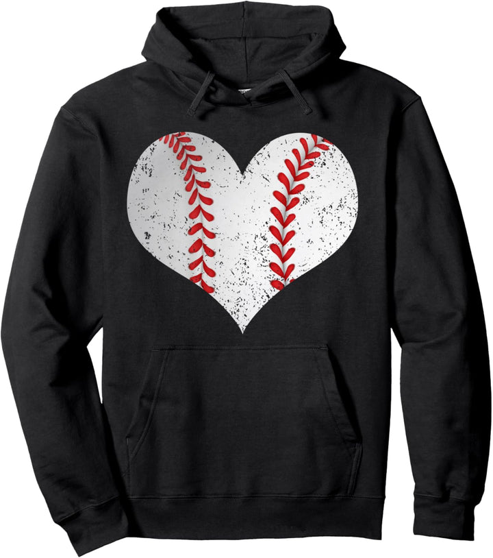Baseball Fan I Baseball Spieler Herz I Baseball Pullover Hoodie