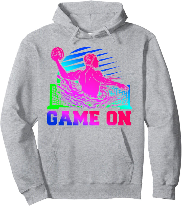 Water Polo Retro 80er 90er Jahre Game On Pullover Hoodie