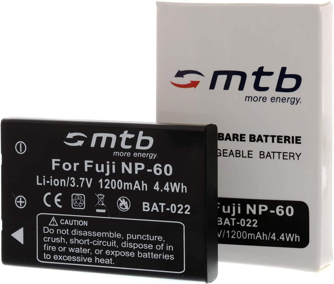 2X Akku + Ladegerät (KFZ, Netz) kompatibel mit Fuji NP-60 / Casio NP-30 / Drift HD 1080p / Toshiba B