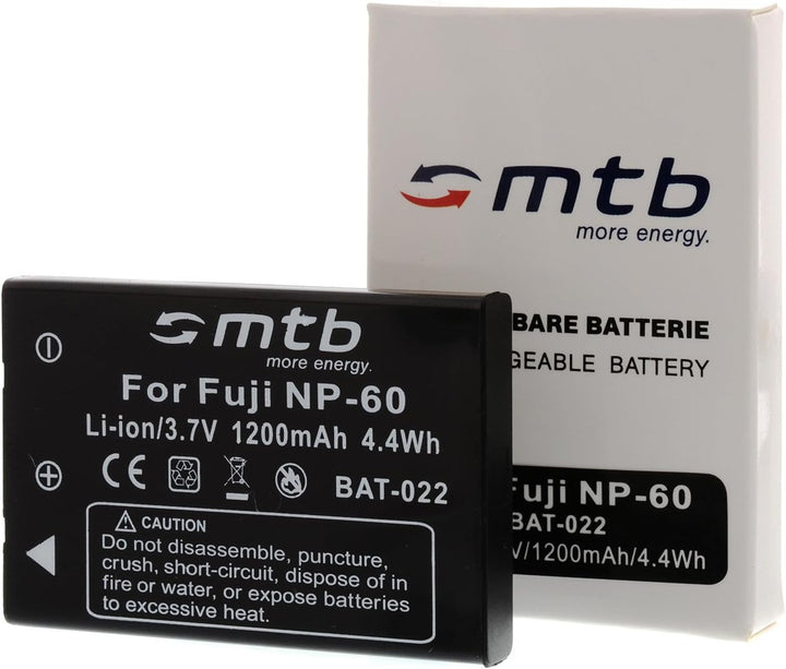 2X Akku + Ladegerät (KFZ, Netz) kompatibel mit Fuji NP-60 / Casio NP-30 / Drift HD 1080p / Toshiba B