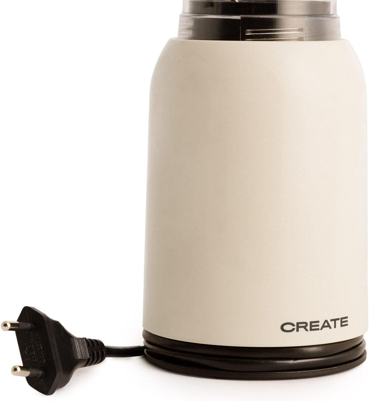 CREATE/MOI/Standmixer Cremeweiss/Mixer für Smoothies und Milchshakes, 400ml Glas, BPA-frei, tragbar,