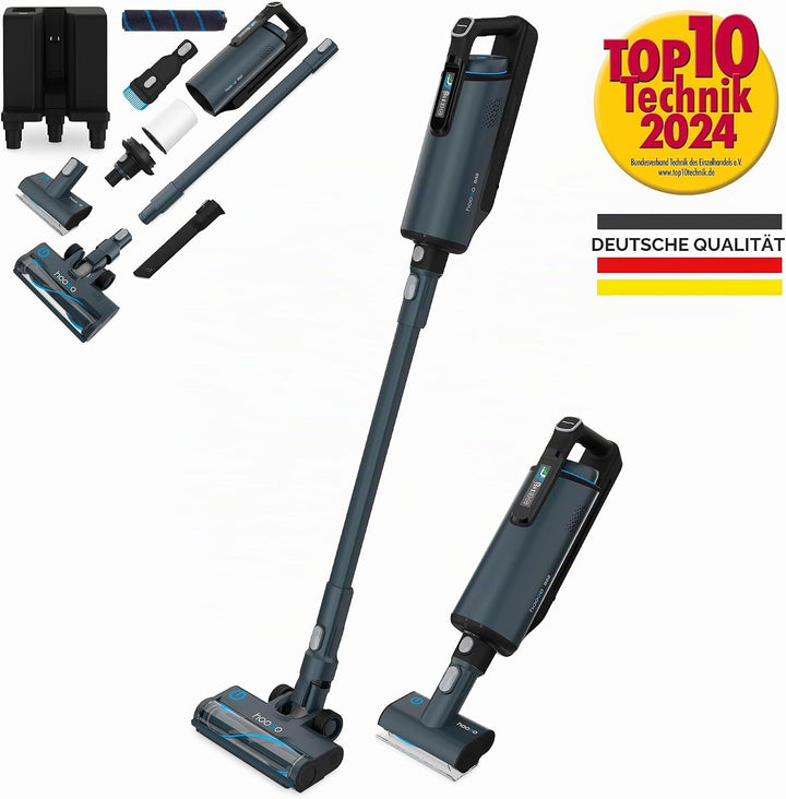hoogo BS5 Akkustaubsauger mit Beutel | kabellos | 400W | Akkusauger mit HEPA Filter für Allergiker u