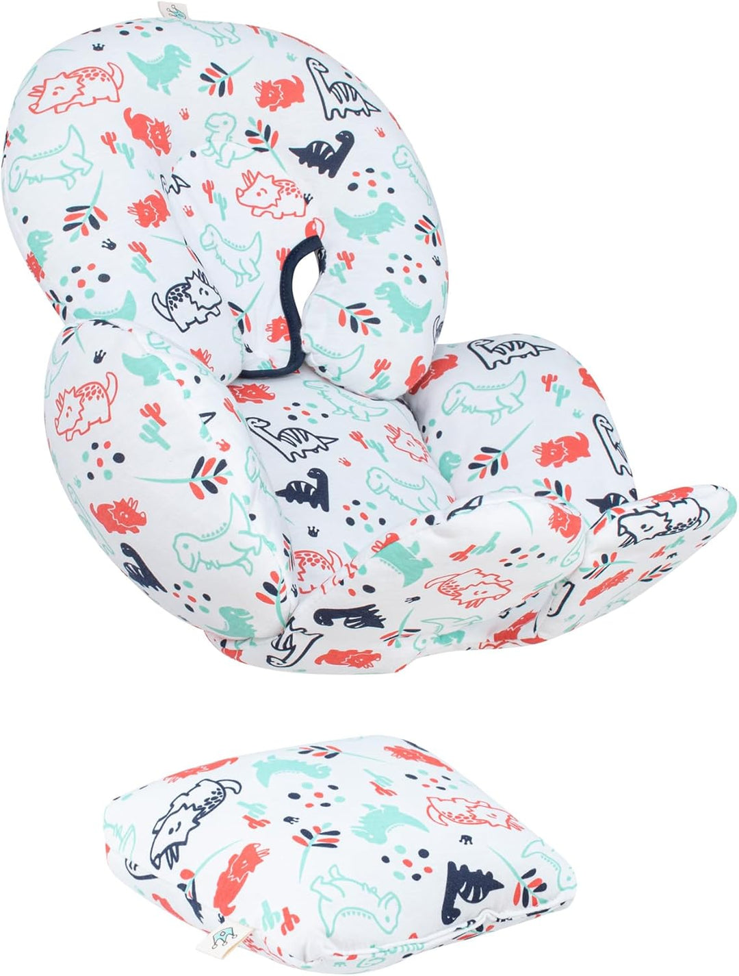 JYOKO Kids Sitzverkleinerer Antiallergikum Universal Baby 100% Baumwolle (Dino Party, Enthält Kopf-,