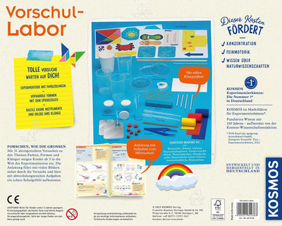 KOSMOS 602383 Vorschul-Labor - Experimente für Vorschulzeit, Experimentierkasten für Kinder ab 5 Jah