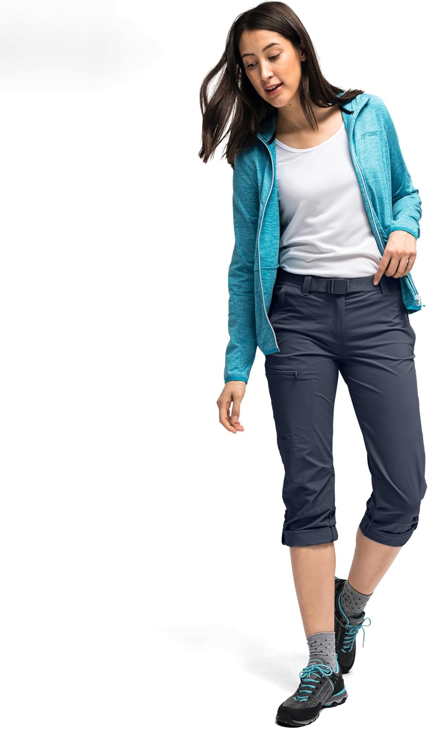 Maier Sports Damen Outdoorhose Lulaka, funktionale Wanderhose, atmungsaktive Trekking-Hose mit Rollu