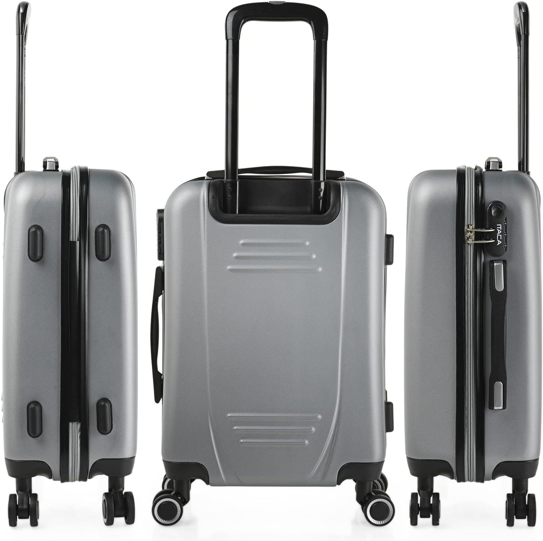 ITACA - Trolley Handgepäck Cabin Trolley Koffer Reisekoffer Hartschalenkoffer mit Zahlenschloss - Ka
