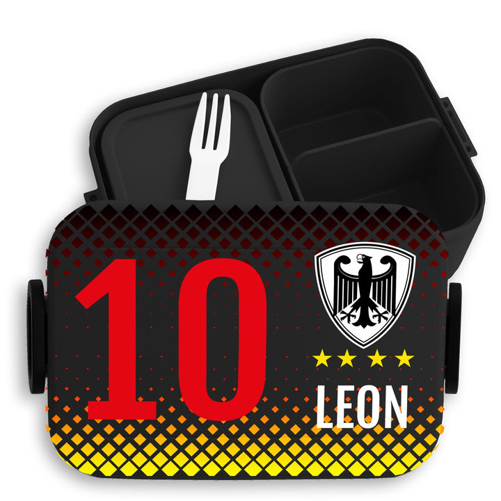 Kinder Bento Box Midi Lunchbox für Mepal Bentobox - Fussball - Deutschland Fussball Brotdose Germany