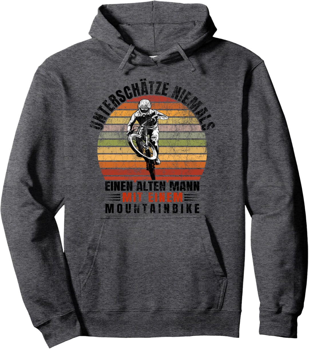 Mountainbike BMX Fahrrad Unterschätze niemals einen alten Pullover Hoodie