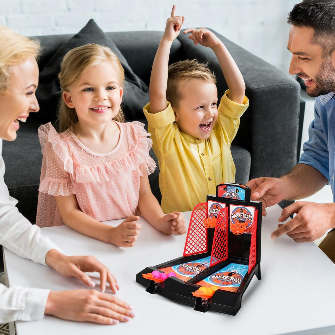 Mini-Basketballspiel, Desktop-Basketball-Spiel-Set, ein oder zwei Spieler, Finger-Basketball-Schiess