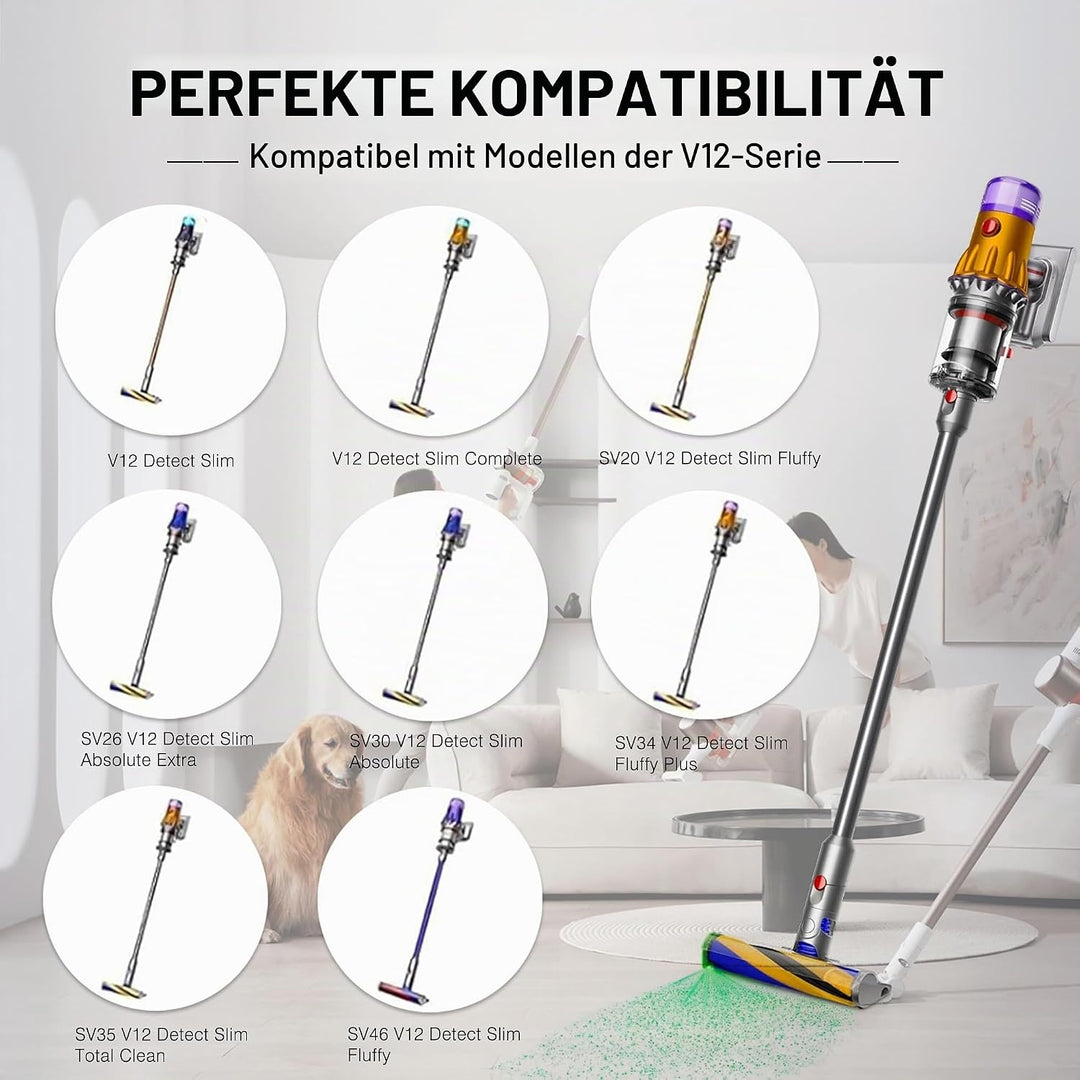 BLESYS V12 Akku für Dyson V12 Detect Slim/Fluffy/Absolute Staubsauger 965470-01 484607 (Nicht für SV